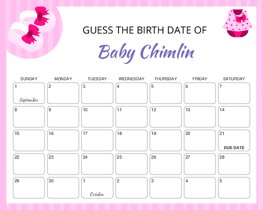 Baby Shoes Pink Baby Due Date Calendar
