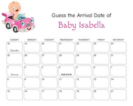 Baby Enjoying Car Ride Baby Due Date Calendar